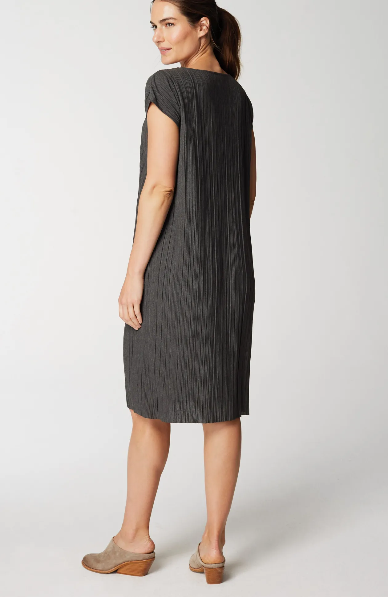 Pure Jill Pleated Knit Dress