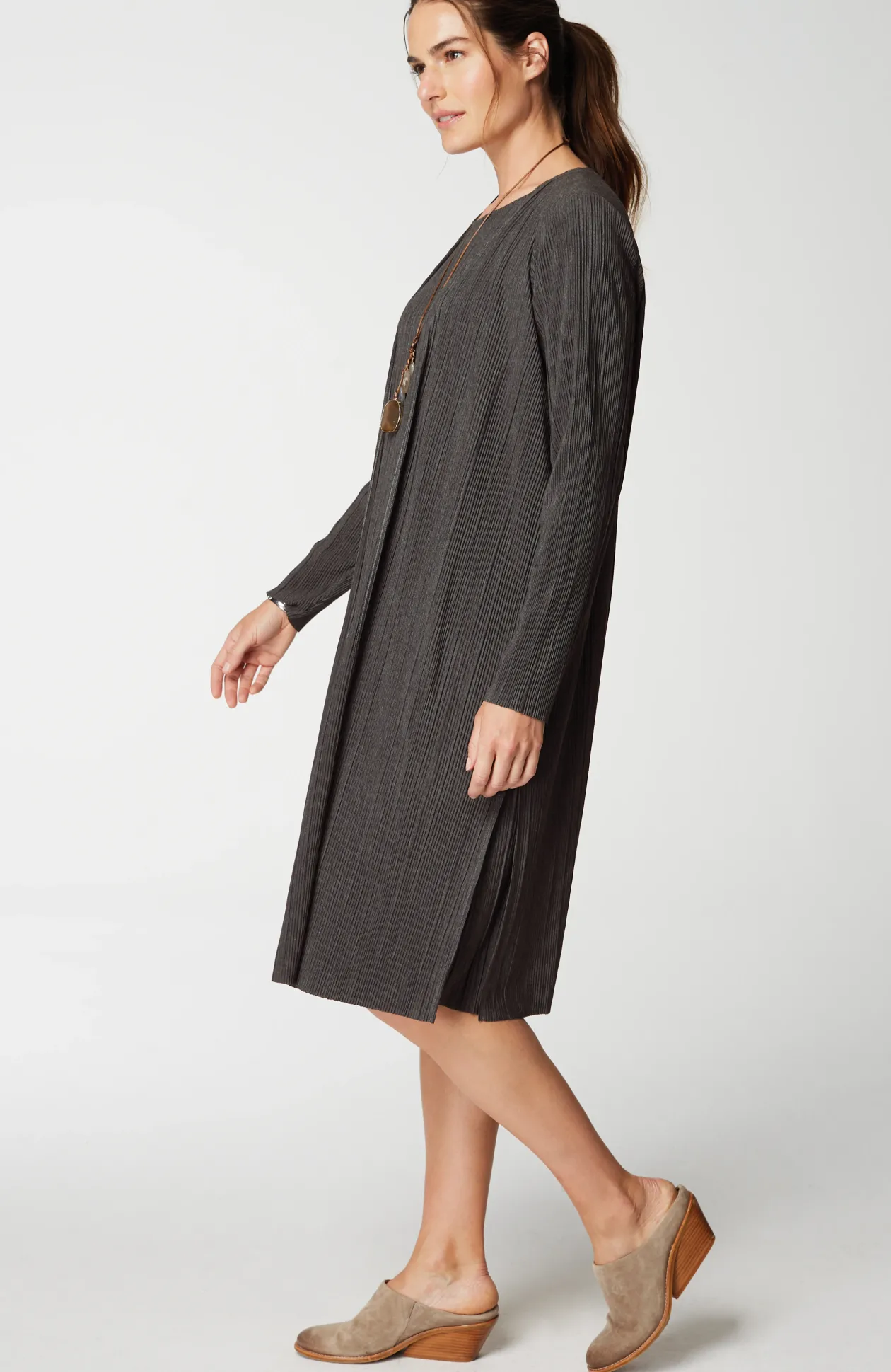 Pure Jill Pleated Knit Duster