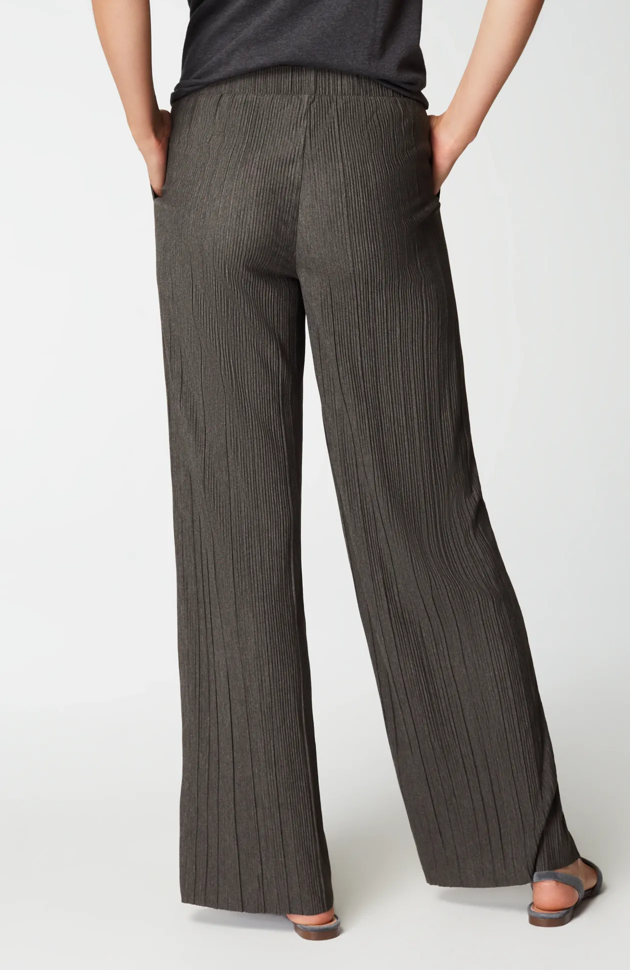 Pure Jill Pleated Wide-Leg Pants