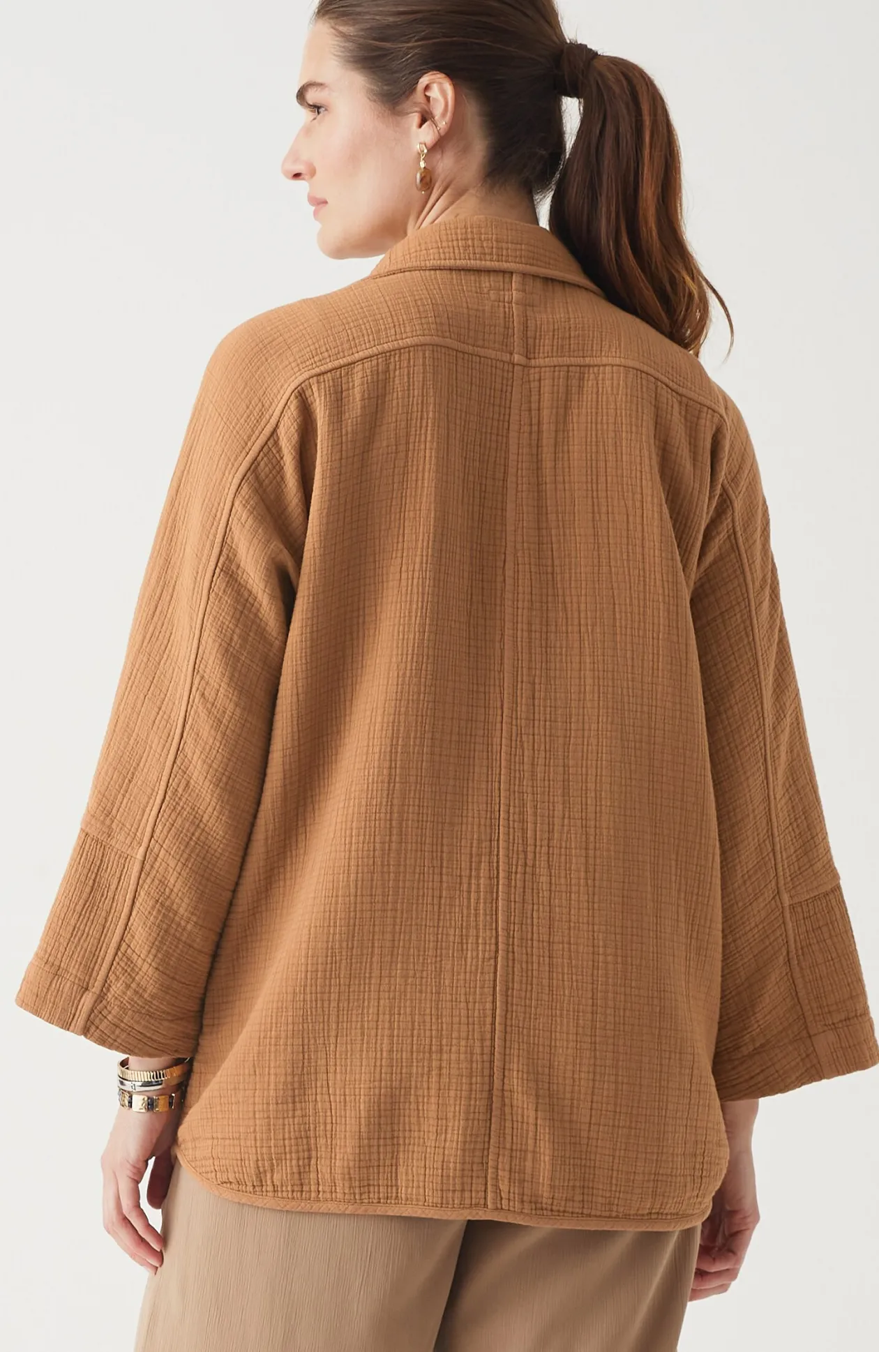 Pure Jill Relaxed Gauze Blazer