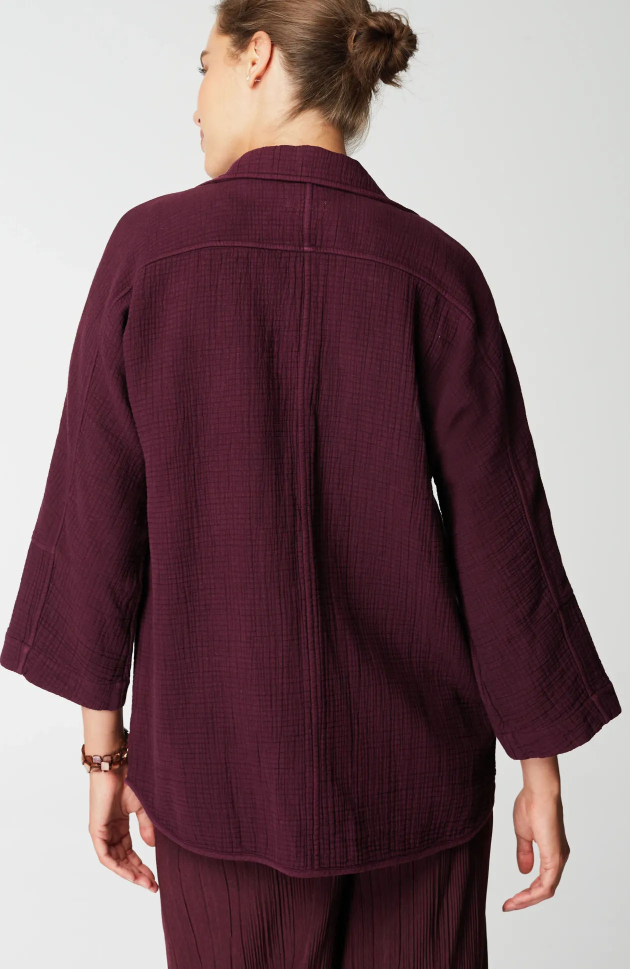 Pure Jill Relaxed Gauze Blazer