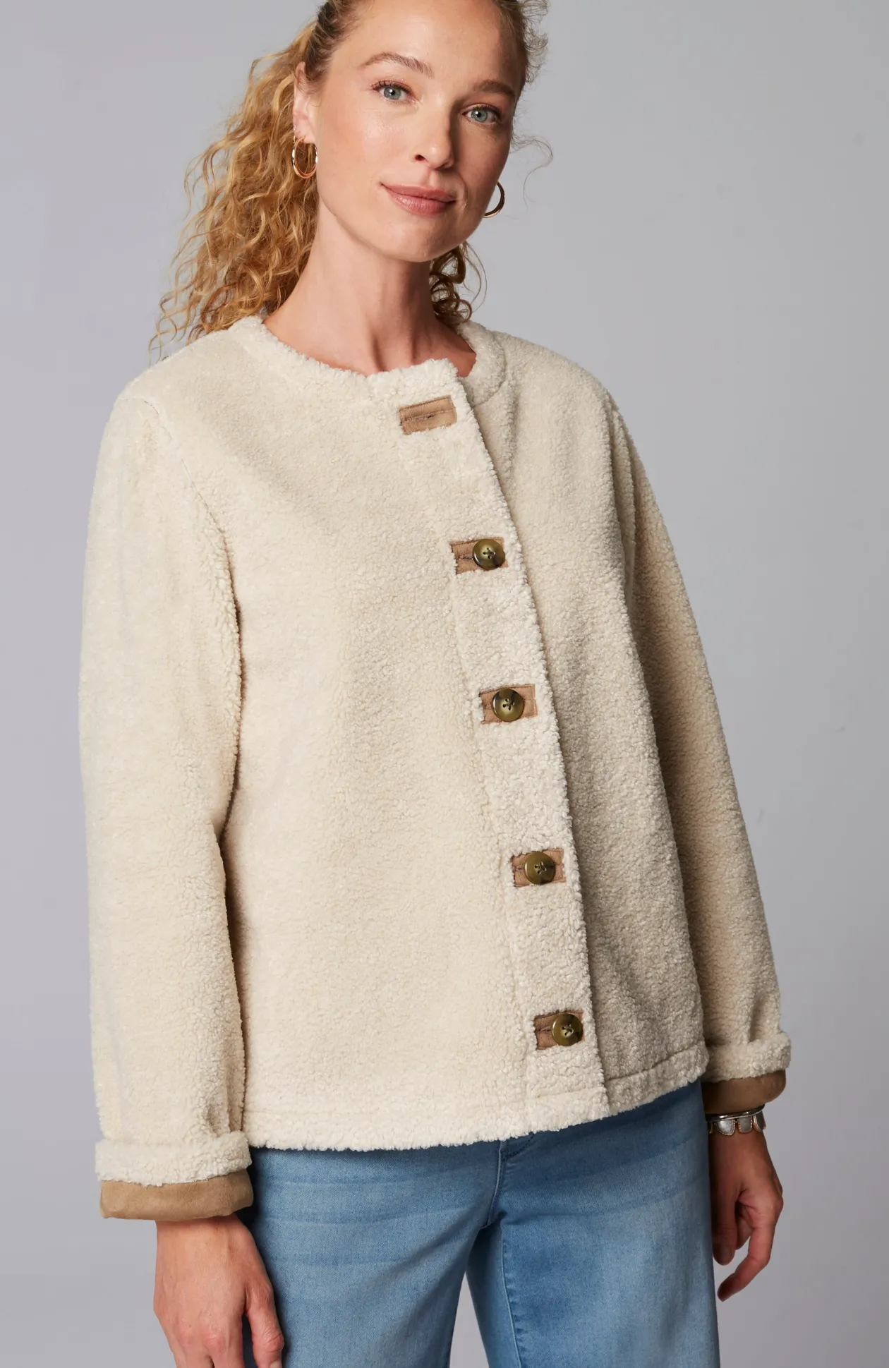 Pure Jill Reversible Teddy Jacket