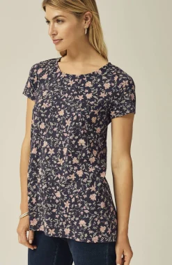 Pure Jill Scoop-Neck Elliptical Tee