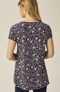 Pure Jill Scoop-Neck Elliptical Tee