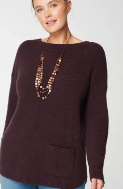 Pure Jill Single-Front-Pocket Sweater