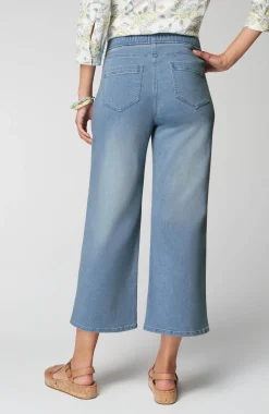 Pure Jill Soft Indigo Wide-Leg Crops