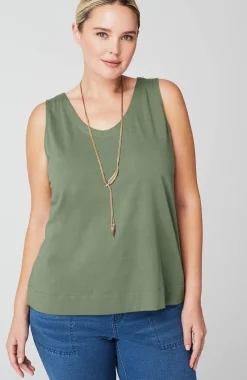 Pure Jill Soft-V-Neck Layering Tank