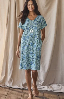 Pure Jill Soft-V-Neck T-Shirt Dress