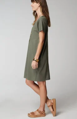 Pure Jill Soft-V-Neck T-Shirt Dress