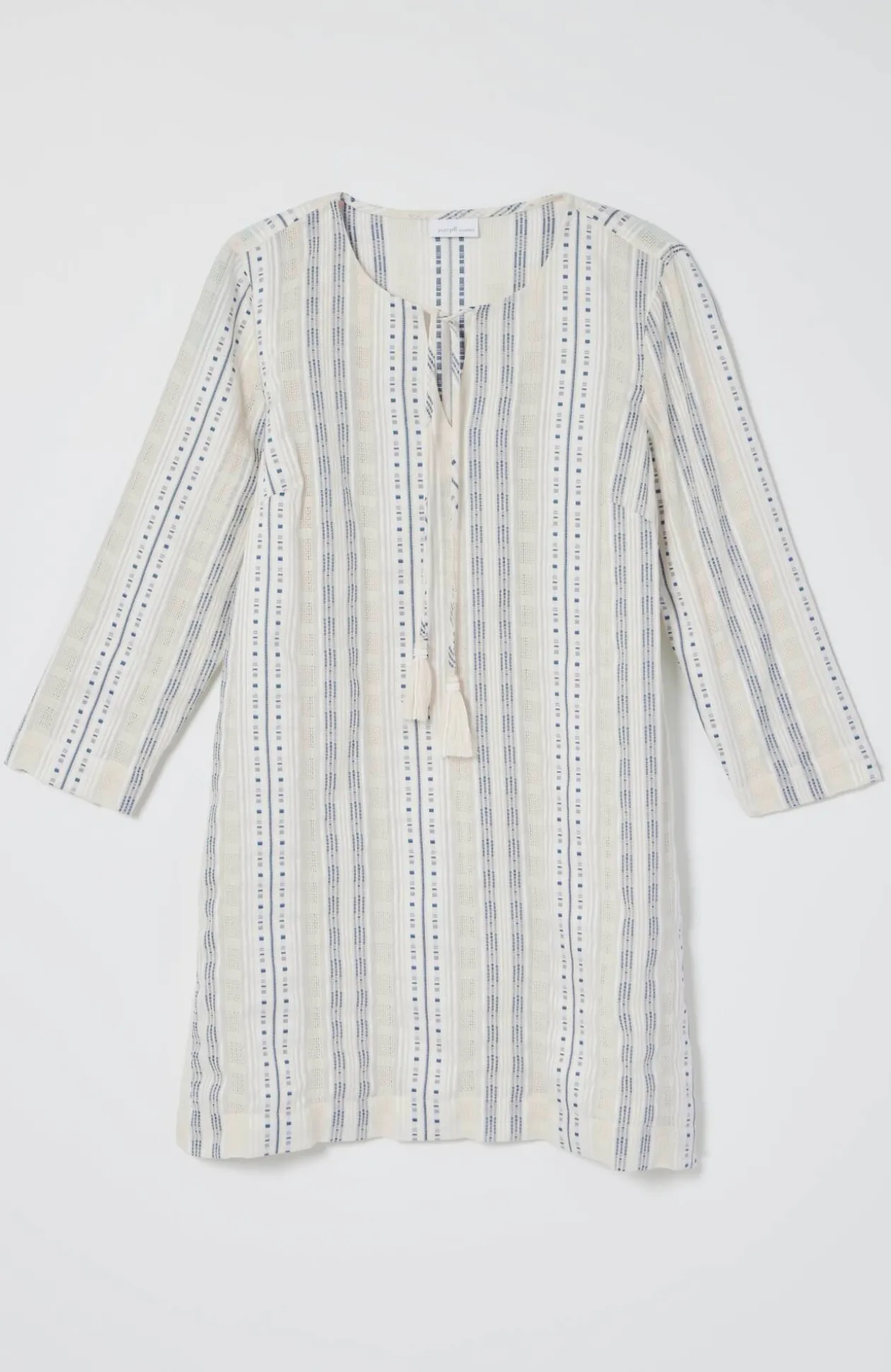 Pure Jill Split-Neck Dobby Tunic
