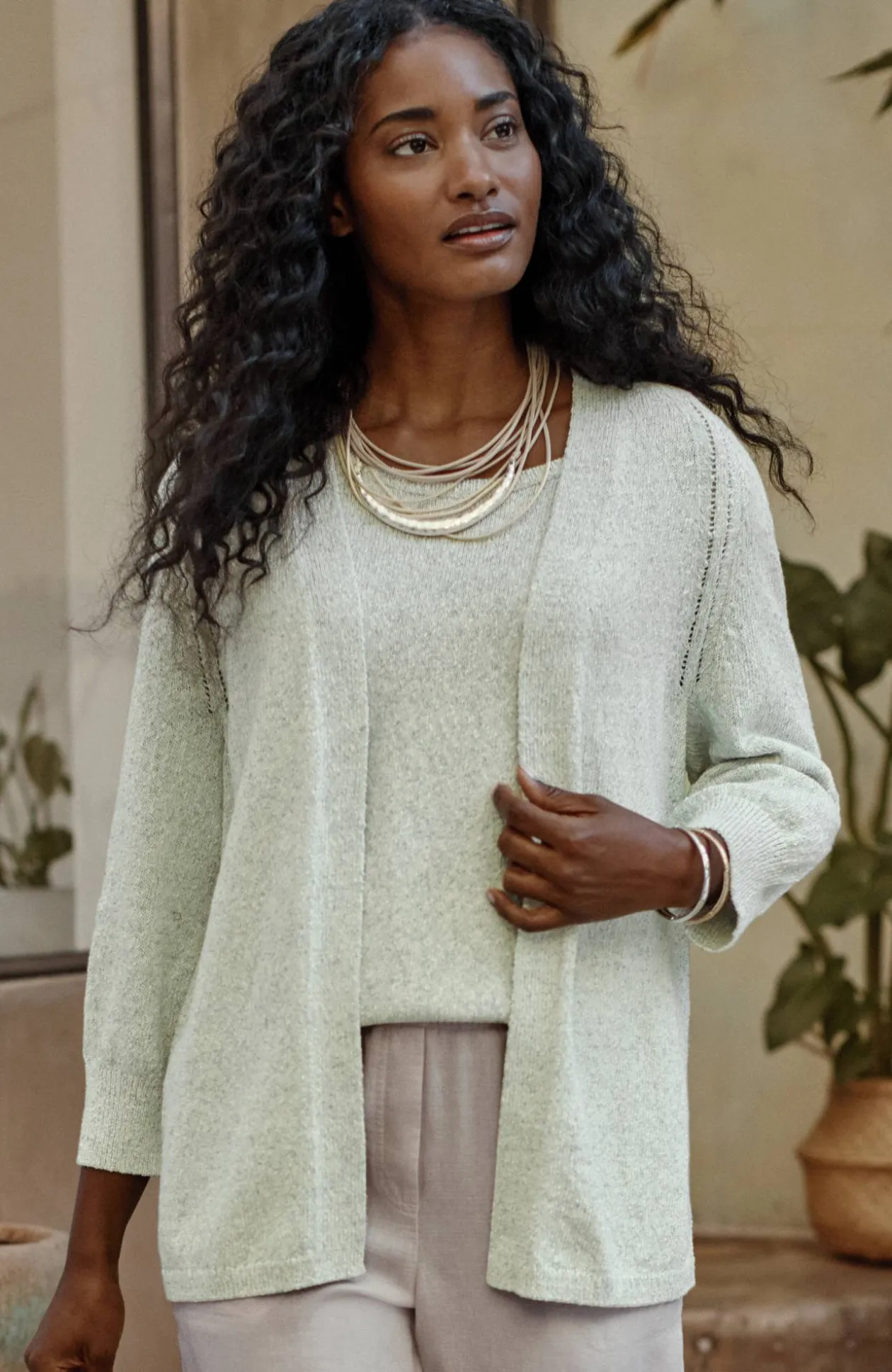 Pure Jill Spray-Dyed Cardi