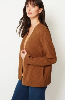 Pure Jill Textured Clip-Jacquard Jacket