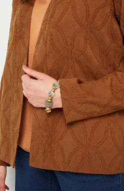 Pure Jill Textured Clip-Jacquard Jacket