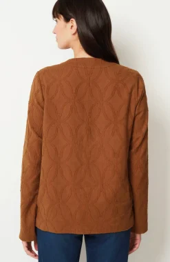Pure Jill Textured Clip-Jacquard Jacket