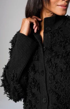 Pure Jill Textured Fringe Cardi