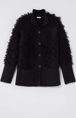 Pure Jill Textured Fringe Cardi