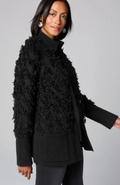 Pure Jill Textured Fringe Cardi