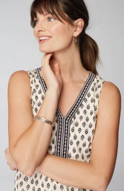 Pure Jill Tiered Sleeveless Dress