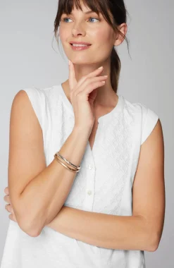 Pure Jill Tonal-Embroidered Tunic