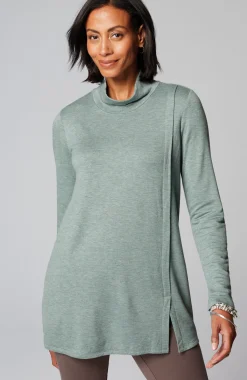 Pure Jill Tranquility Mock-Neck Tunic