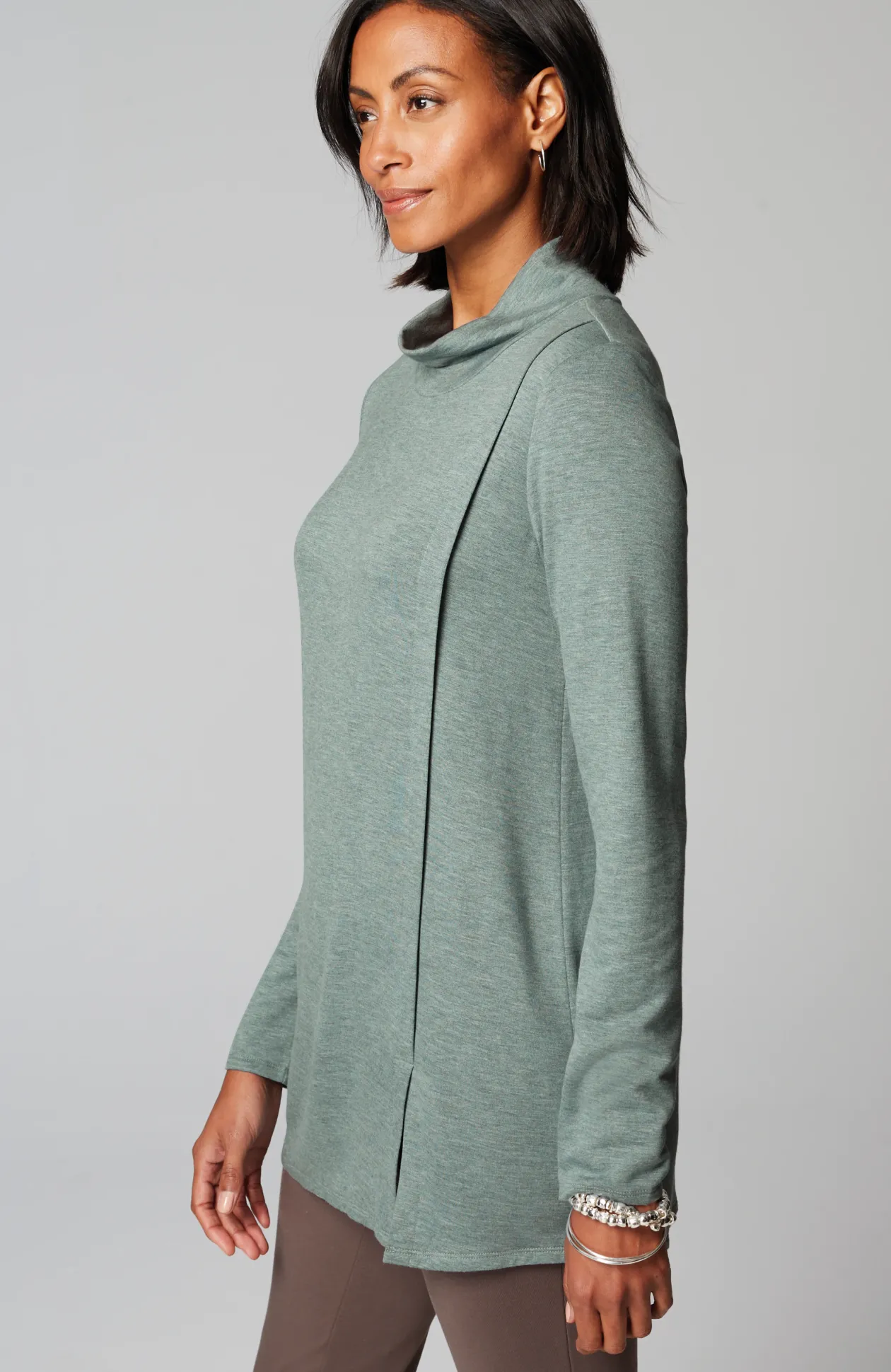 Pure Jill Tranquility Mock-Neck Tunic