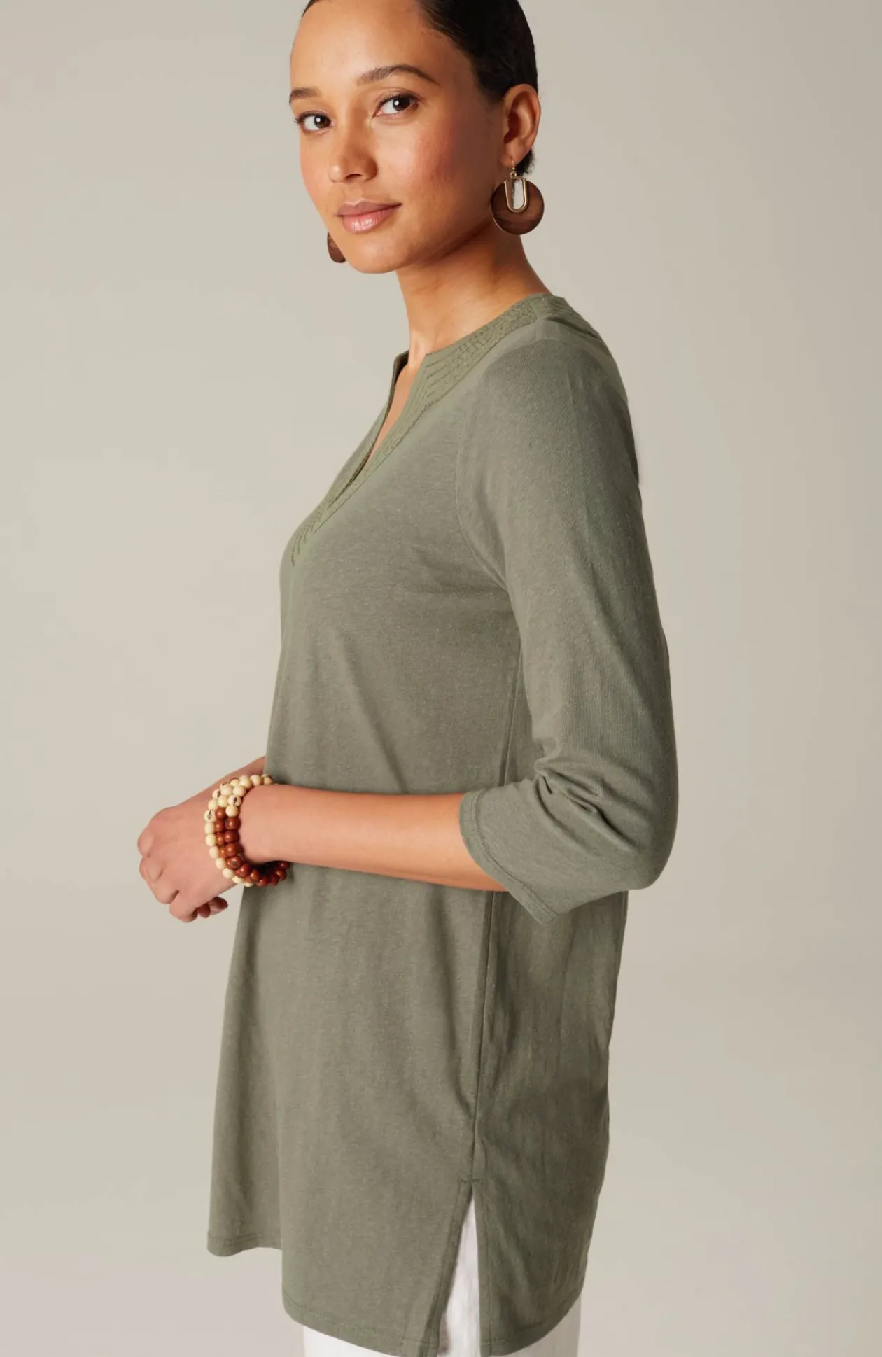 Pure Jill Trapunto Tunic