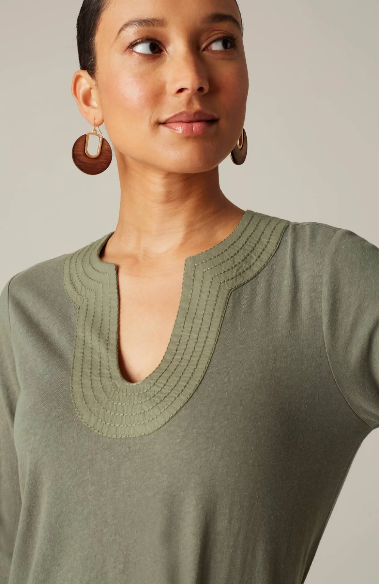 Pure Jill Trapunto Tunic