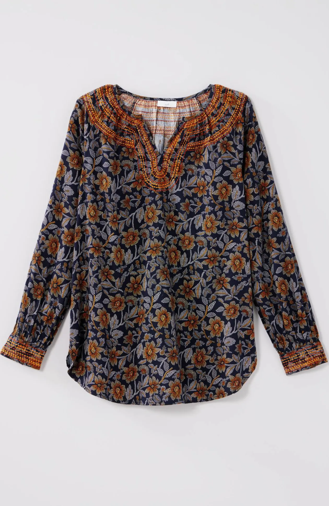 Pure Jill Twill Embroidered Tunic