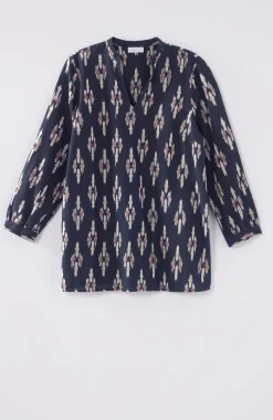 Pure Jill V-Neck Ikat Top