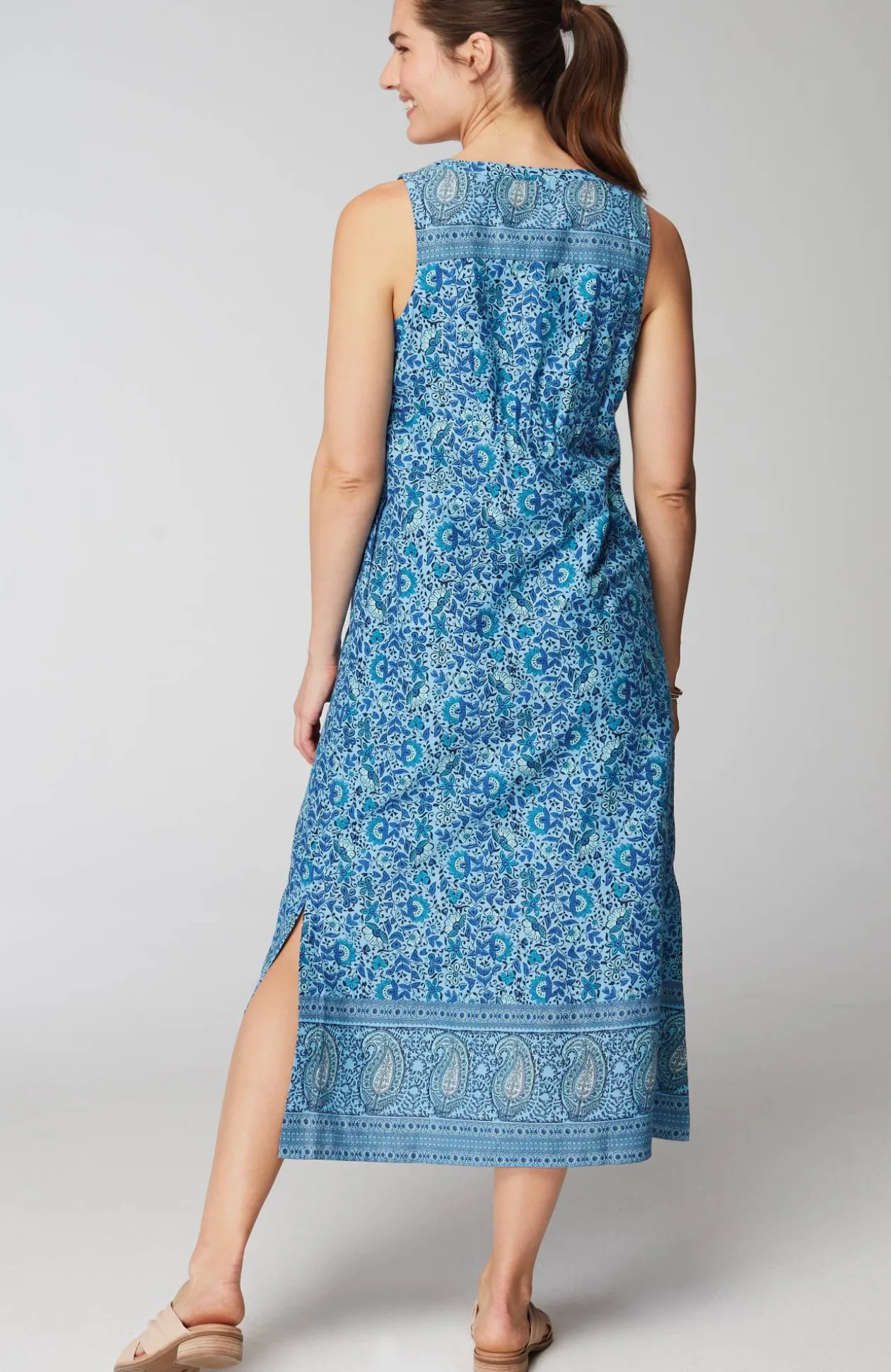 Pure Jill Waist-Seamed Maxi Dress