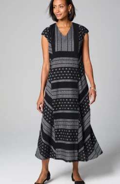 Pure Jill Yarn-Dyed Dobby Maxi Dress