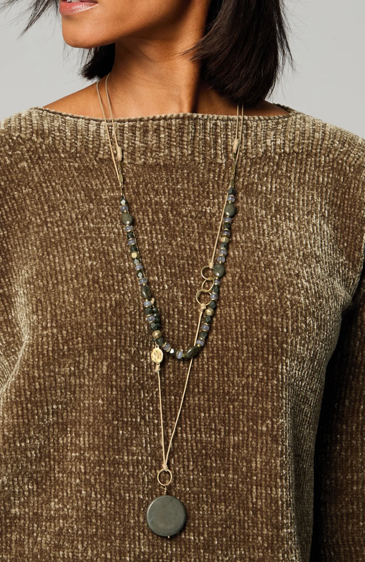 Pyrite Pendant Necklace