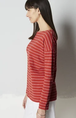Relaxed Boat-Neck Tee