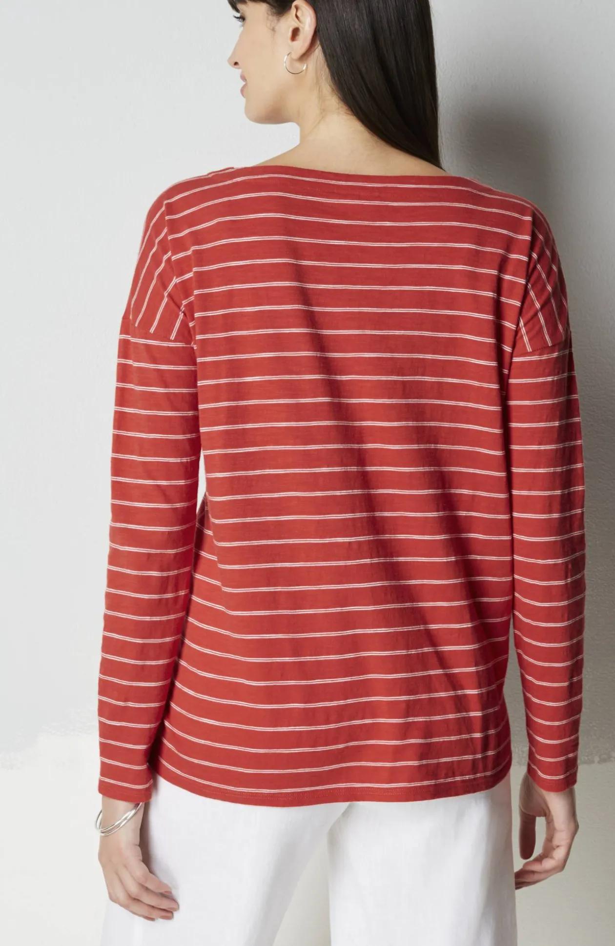 Relaxed Boat-Neck Tee