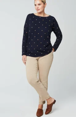 Relaxed Boat-Neck Tee