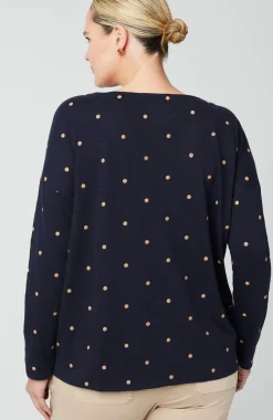 Relaxed Boat-Neck Tee