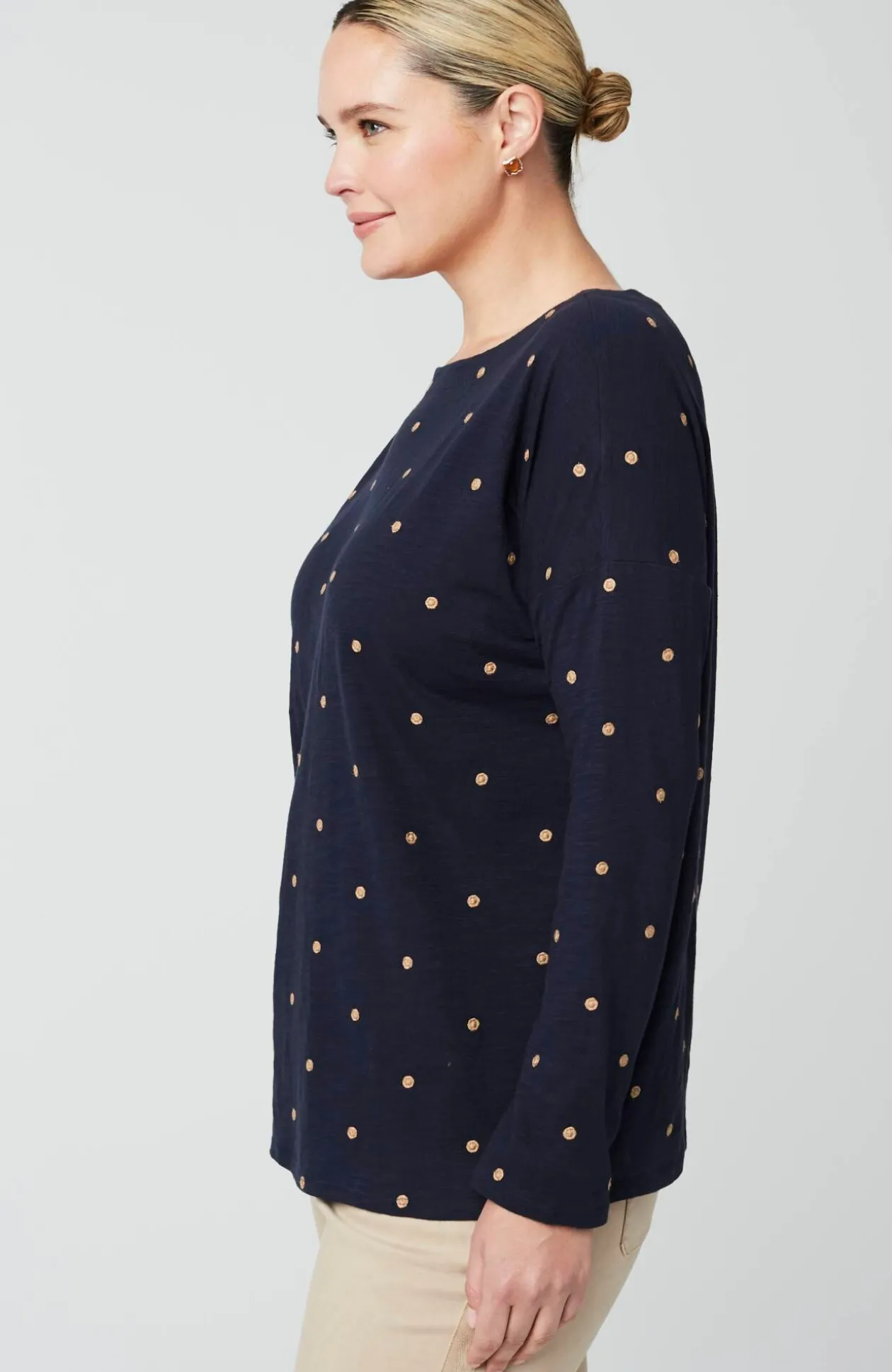 Relaxed Boat-Neck Tee