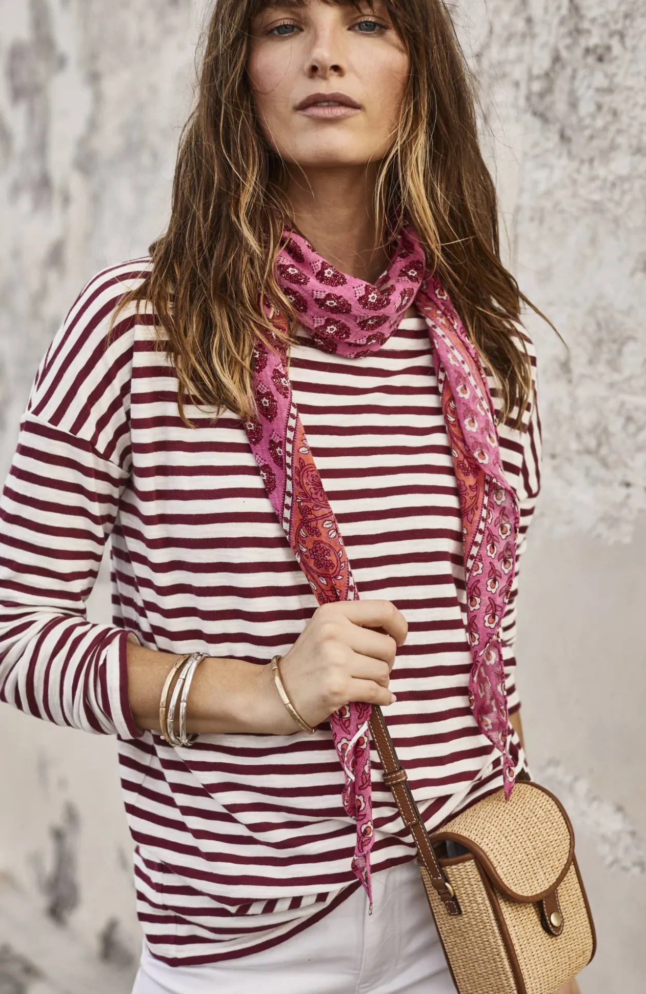 Relaxed Boat-Neck Tee