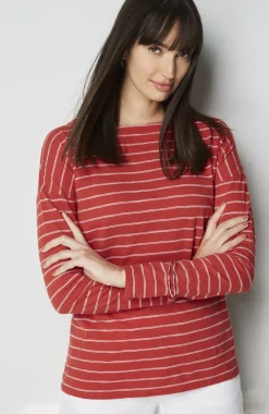Relaxed Boat-Neck Tee