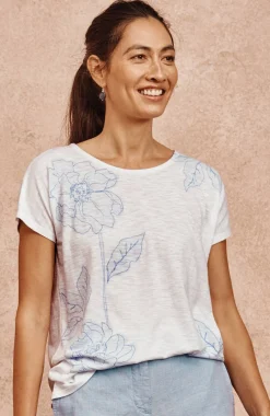 Relaxed Dolman-Sleeve Tee