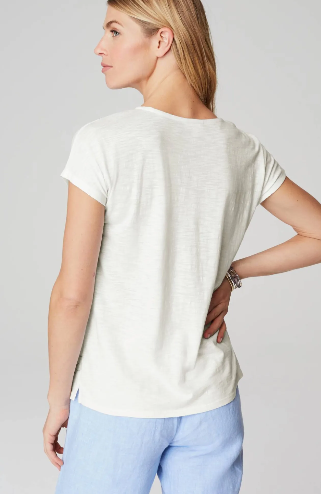 Relaxed Dolman-Sleeve Tee