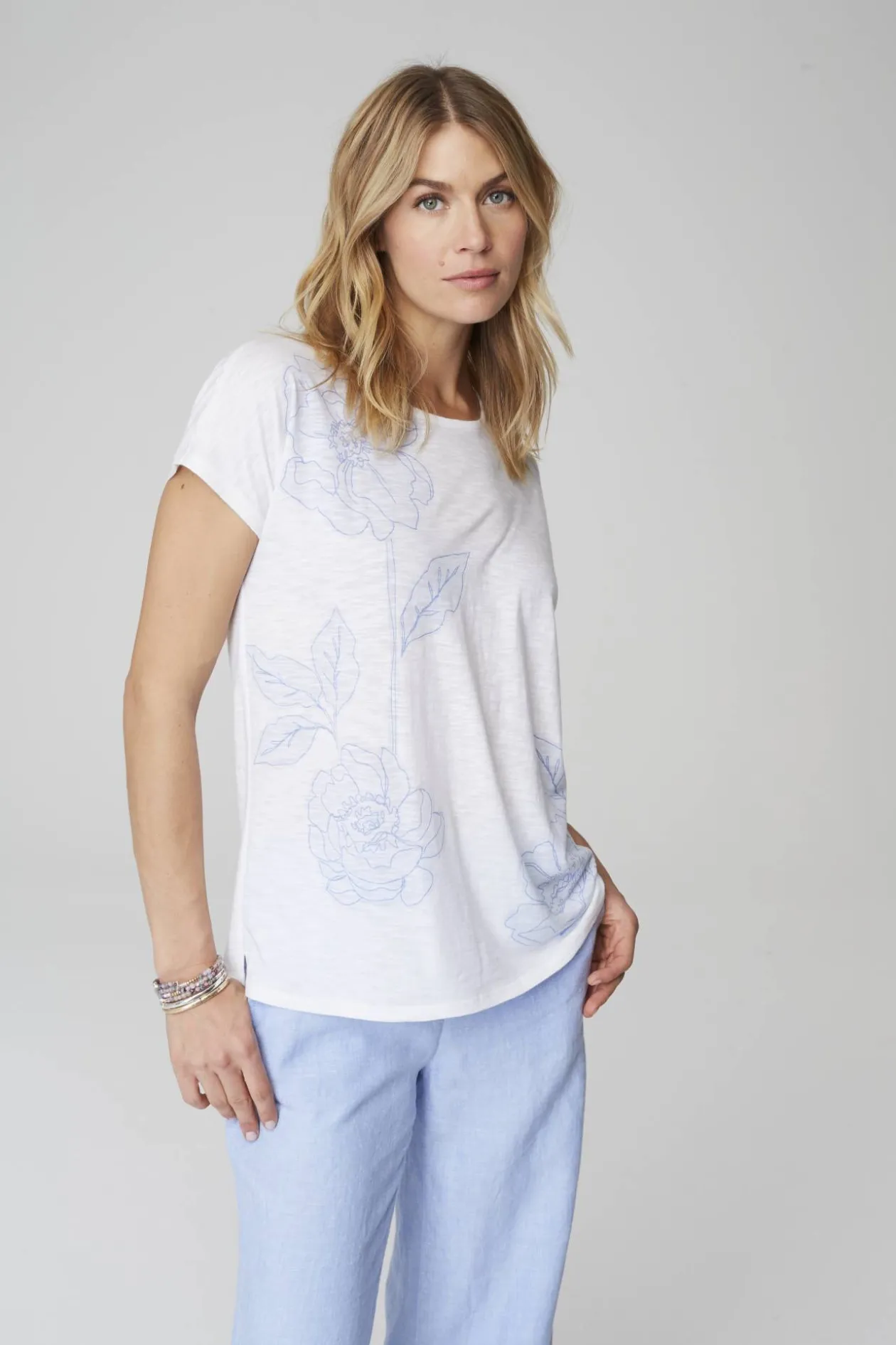 Relaxed Dolman-Sleeve Tee