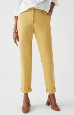 Relaxed Straight-Leg Chino Pants