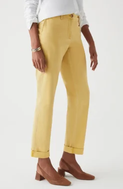 Relaxed Straight-Leg Chino Pants