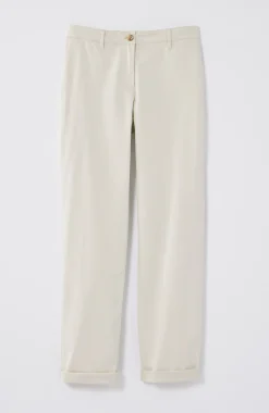 Relaxed Straight-Leg Chino Pants