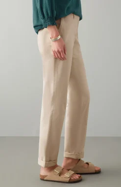 Relaxed Straight-Leg Chino Pants