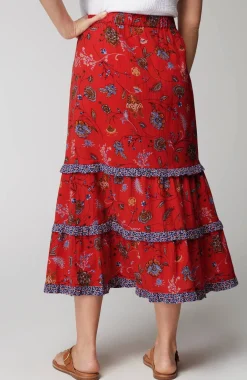 Ruffle Maxi Skirt