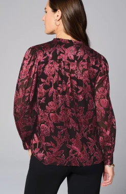 Ruffled Burnout Top