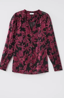 Ruffled Burnout Top