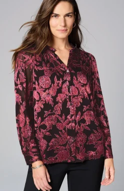 Ruffled Burnout Top